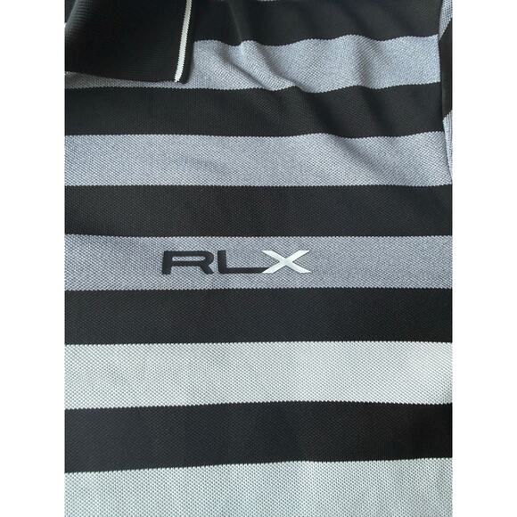 RLX Ralph Lauren Mens Polo Size XL Stripe Performance Tech Golf Shirt - Picture 5 of 9